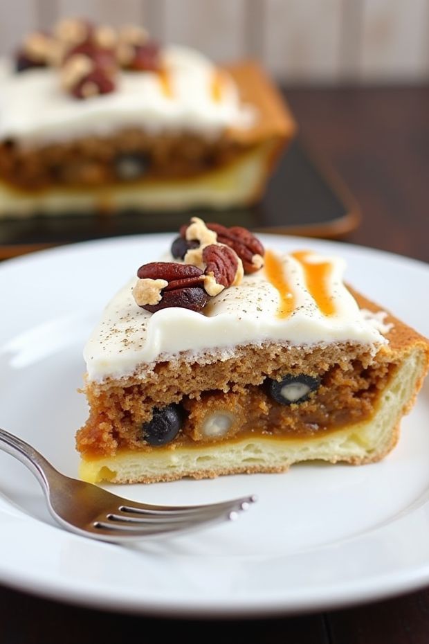 Carrot cake tartlets topped with cream cheese frosting and nuts, an elegant dessert for any occasion.