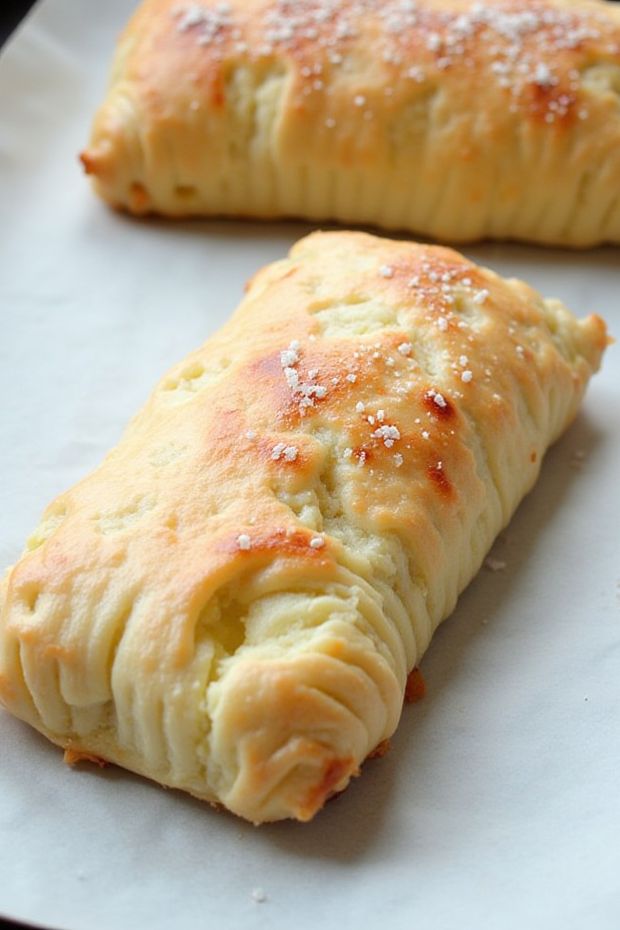 Lemon ricotta turnovers showcasing flaky pastry filled with creamy ricotta and zesty lemon.
