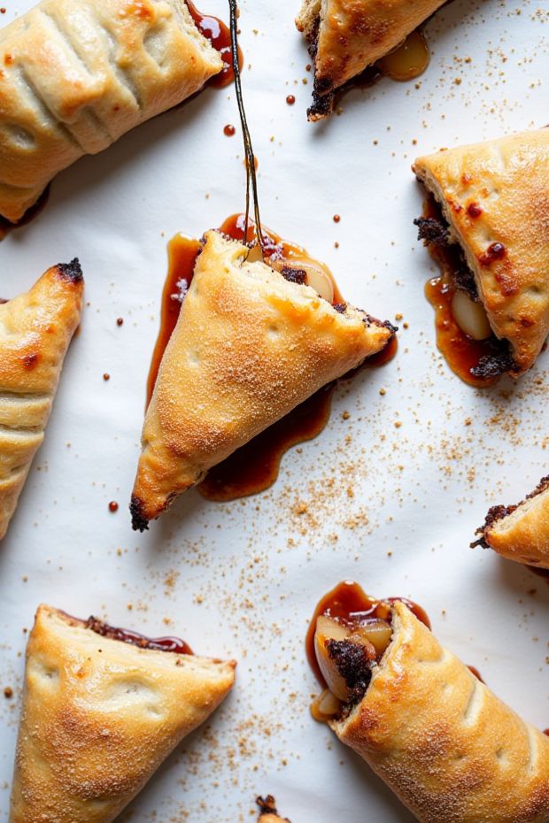 Delicious homemade peach bourbon hand pies baked to perfection with a golden crust and juicy filling.