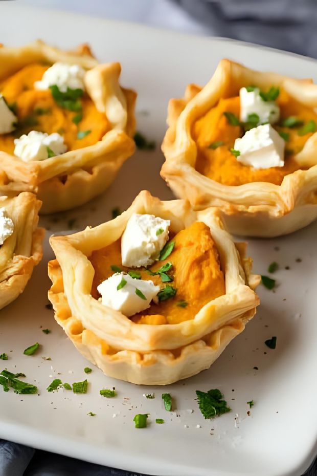 Curry Carrot & Feta Hand Pies featuring spiced carrot filling in a flaky pastry with creamy feta.