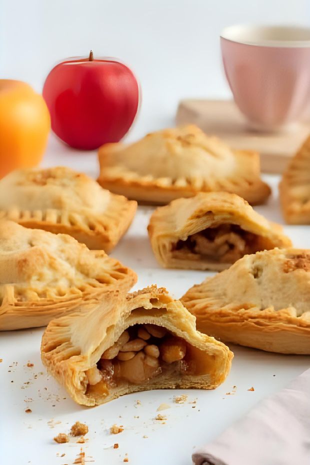 Whole Grain Apple Cinnamon Oat Hand Pies with Maple Apple Filling, a delicious treat for autumn.